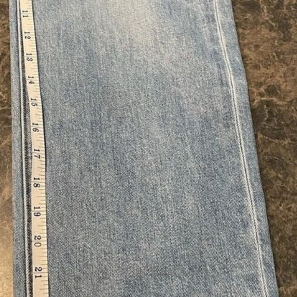 Frank & Eileen Monaghan Mom High Rise Button Fly Raw Hem Jeans Size 30 - Picture 11 of 12